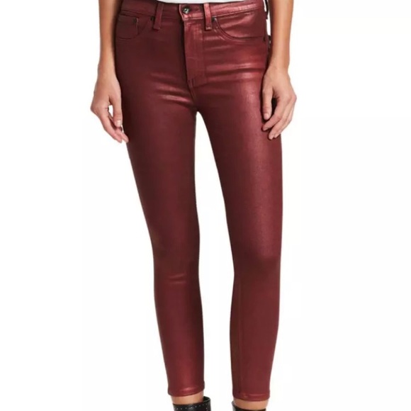 Rag & Bone Tech Metallic Jeans Metallic Women’s Size 24 NWT $250 - Picture 3 of 8